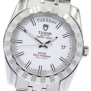 TUDOR Classic Date Day 23010 Day date white Dial Automatic Men's Watch_877714
